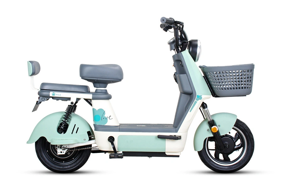 Good Assistant for Urban Commuting 350W 48V Lithium Battery Electric Motorcycle with Cargo Basket Electric Scooter