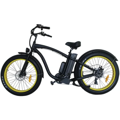 750W 4.5 pouces haute vitesse gros pneu électrique VTT pas cher homme plage Cruiser vélo